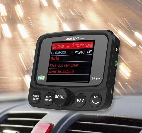Adaptador Dab + Para Radio De Coche Albrecht Dr 56+