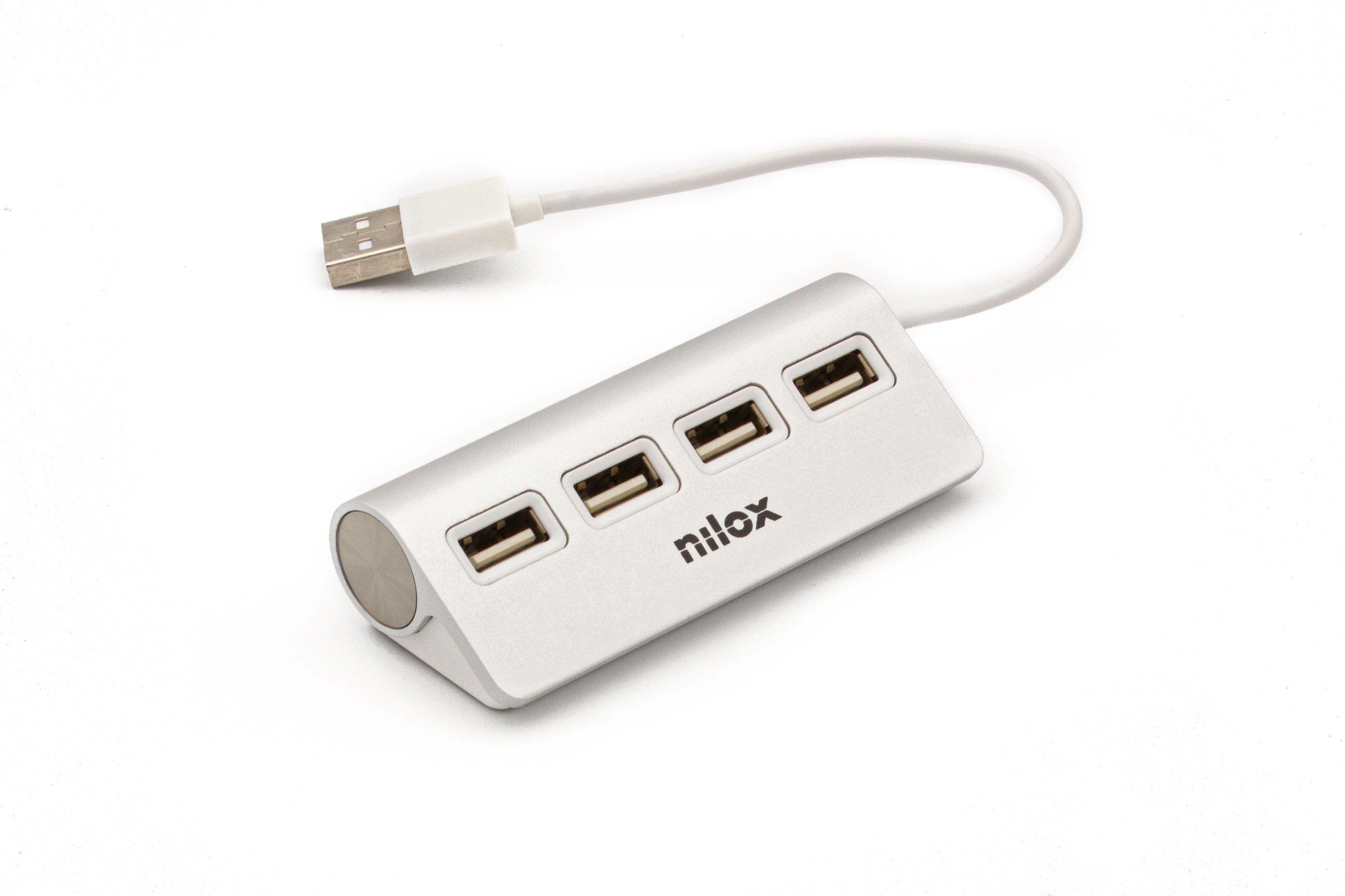 Hub 4 Puertos Usb 2.0 Alu