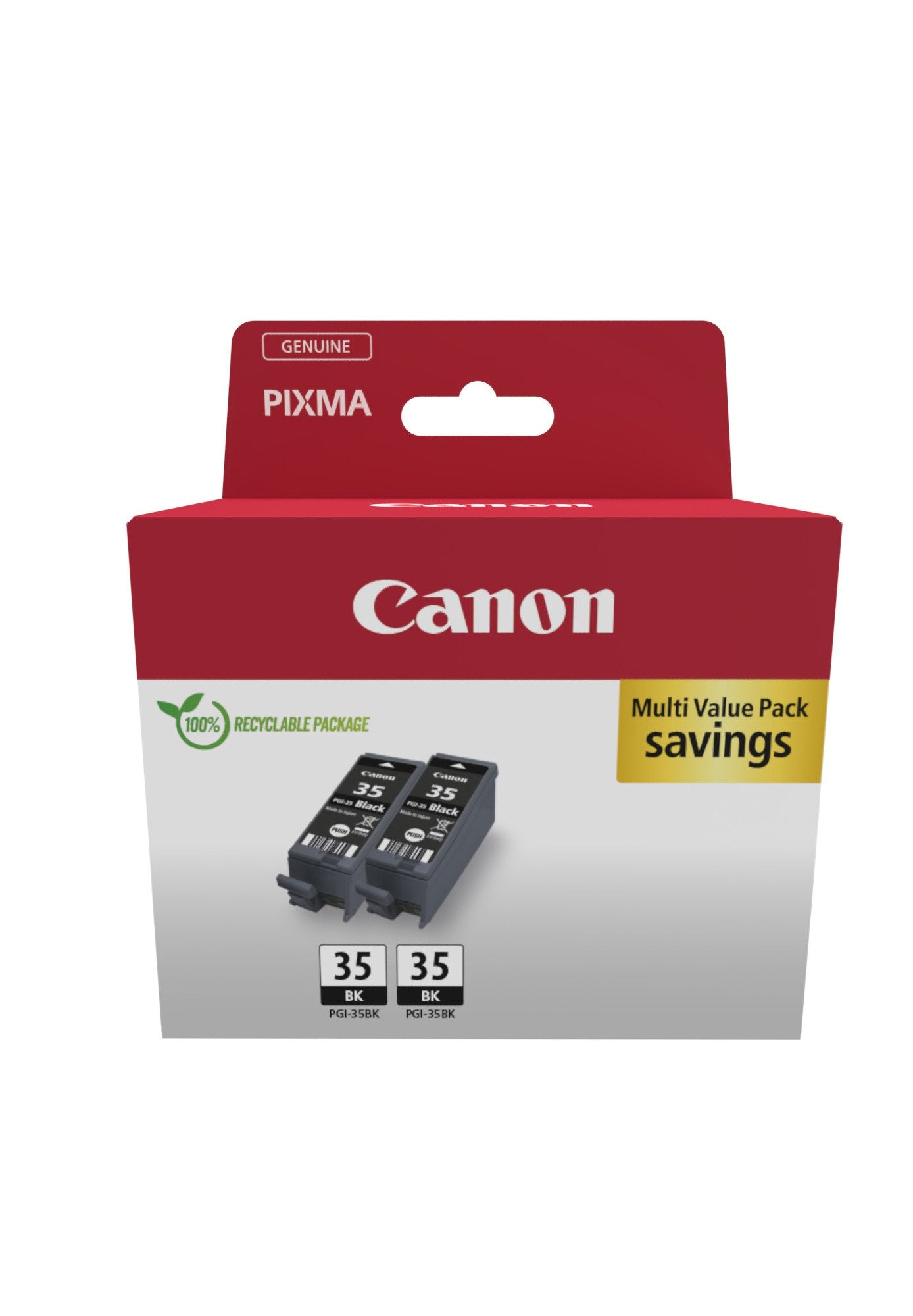 Tinta Canon Multipack Pgi-35 Bk Twin 1509b029 Negro