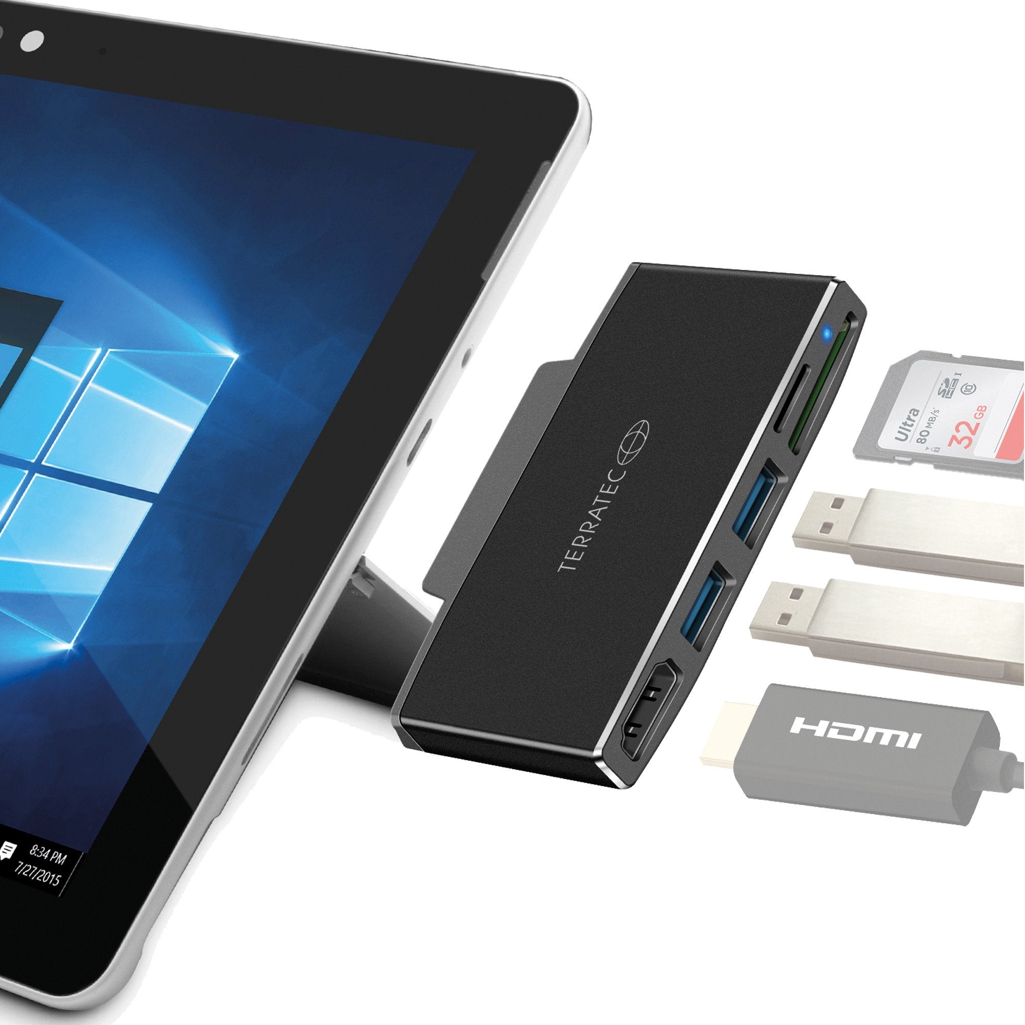 Lector De Tarjetas Externo Terratec Connect Go1