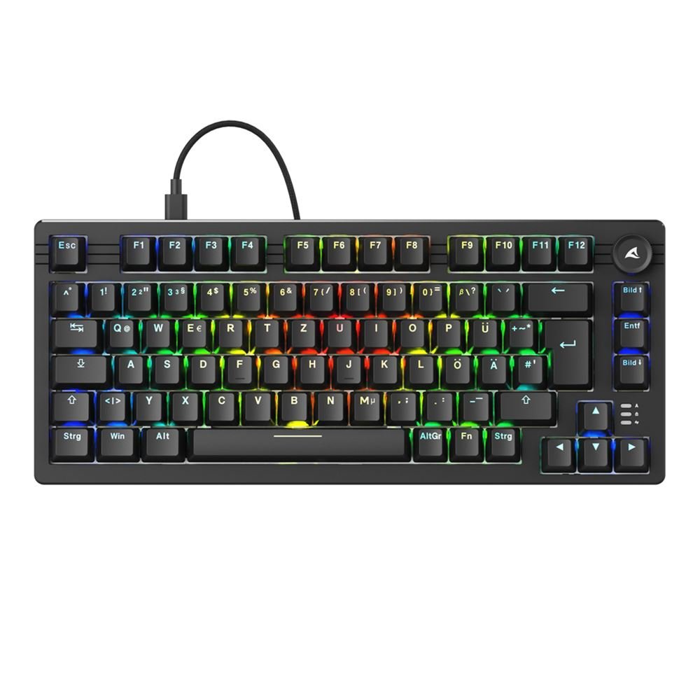 EAN 4044951041824 - Sharkoon SGK25 teclado Hogar USB QWERTZ Alemán Negro imagen 2