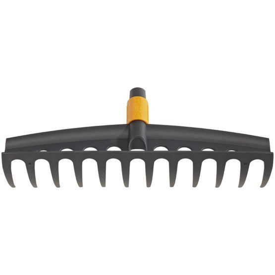 Fiskars Quikfit Rastrillo, Plástico Negro/Naranja, 41cm 1000643