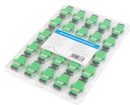 Lanberg Fibra Óptica Adapter Sm Sc Apc Sx Bk 25pcs