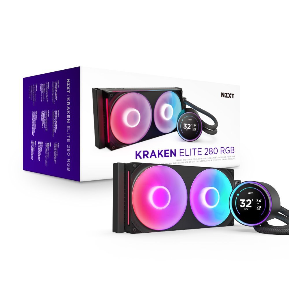 EAN 5056547204161 - NZXT Kraken Elite 280 RGB Procesador Sistema de refrigeración líquida todo en uno 14 cm Negro 1 pieza(s) imagen 17