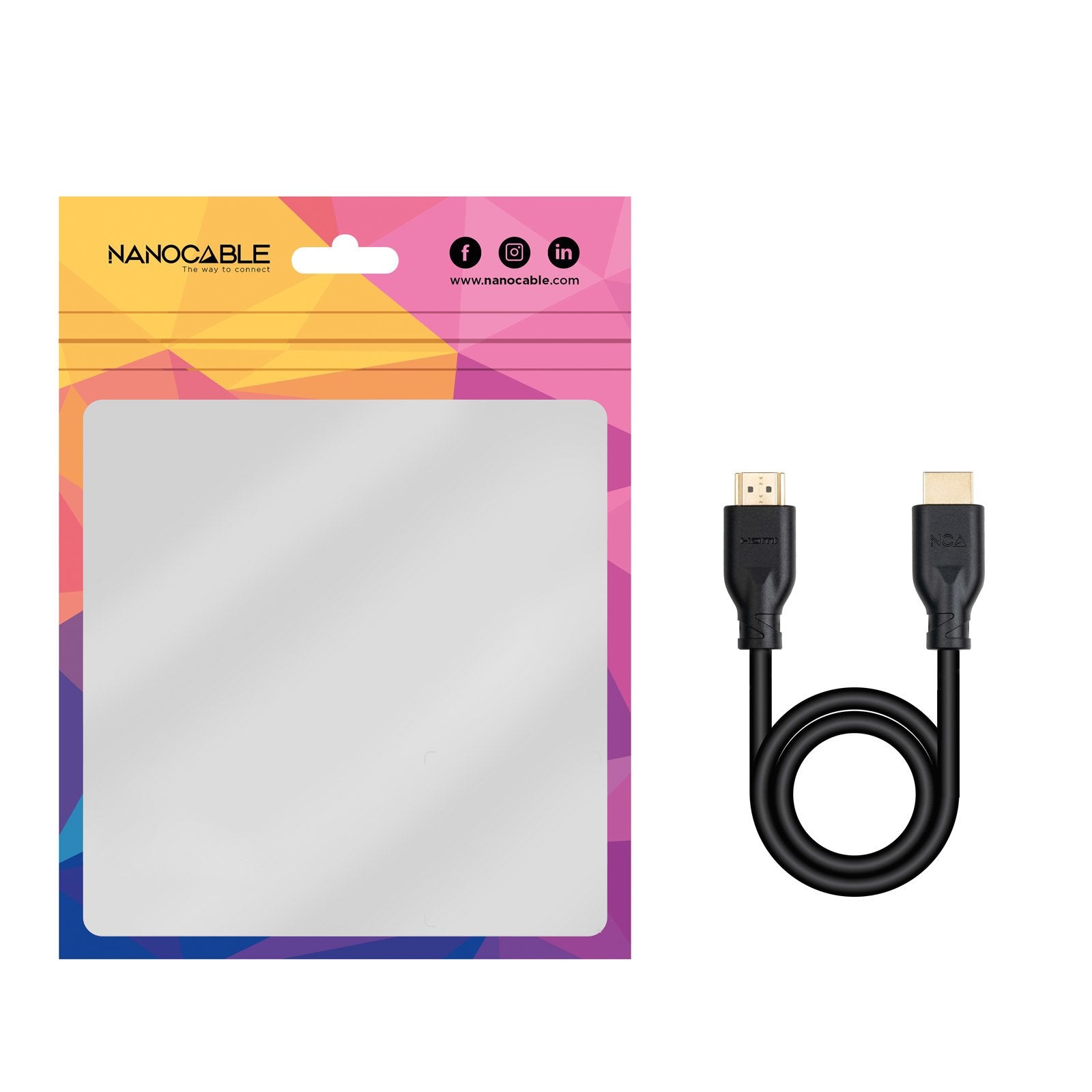 EAN 8433281013841 - Nanocable 10.15.3900 cable HDMI 0,5 m HDMI tipo A (Estándar) Negro imagen 5