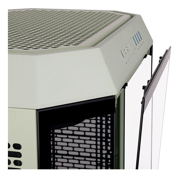 Caja Pc Thermaltake The Tower 600 Verde Claro, Vidrio Templado X 3 Ca-1z1-00mewn-00