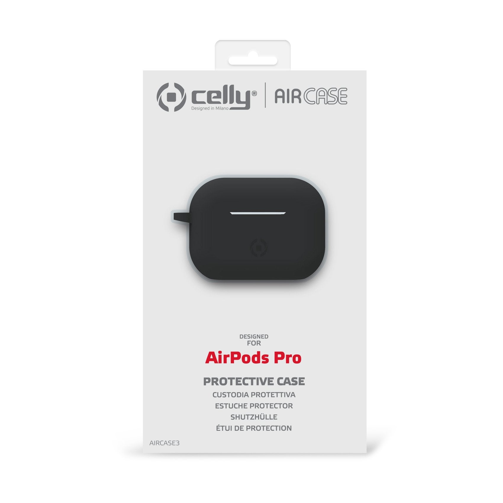 EAN 8021735756088 - Celly AIRCASE3BK auricular / audífono accesorio Protectora imagen 4