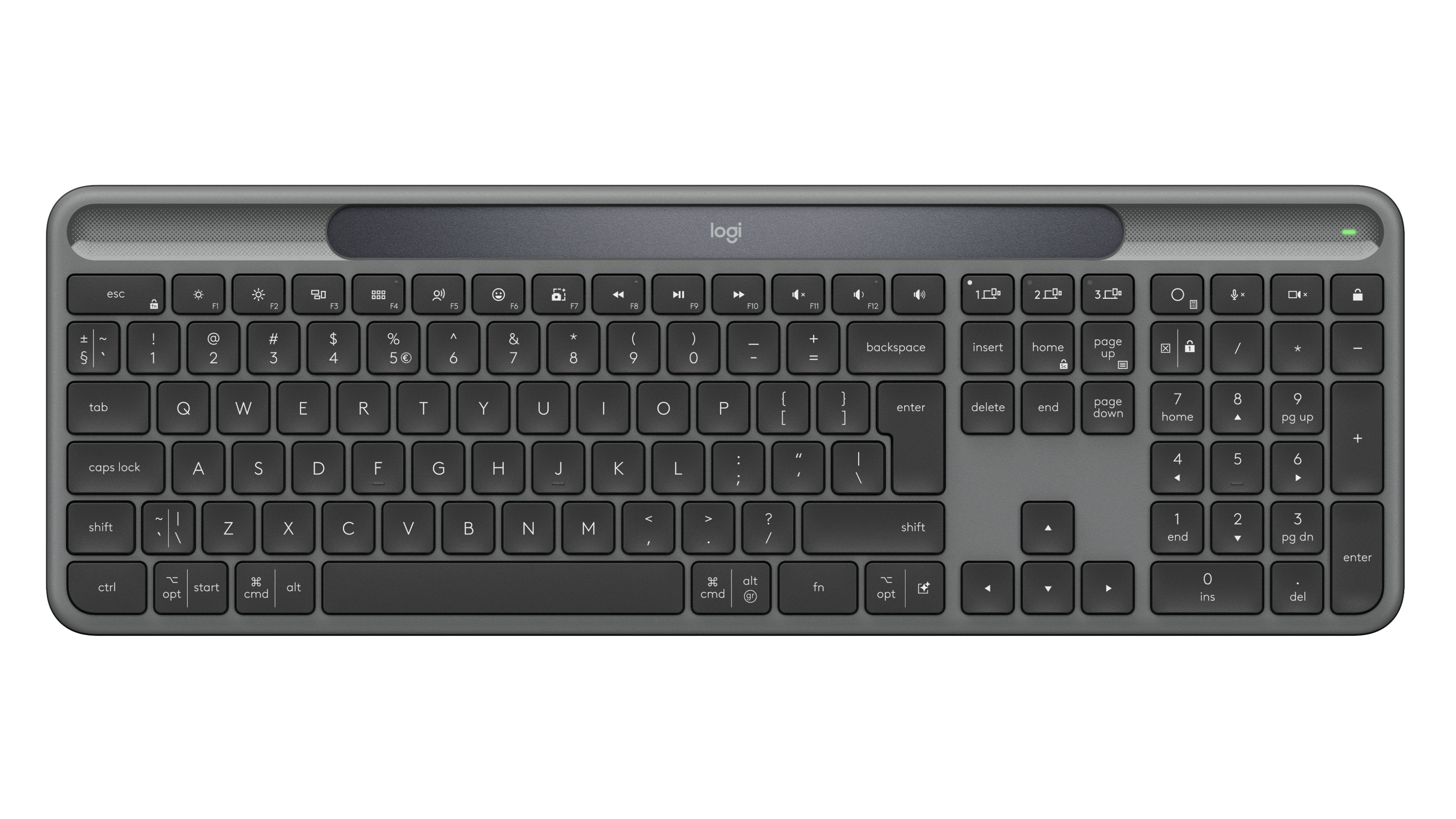 Logitech Teclado 920-013764 / Signature Slim Solar+ K980 Us Grafito