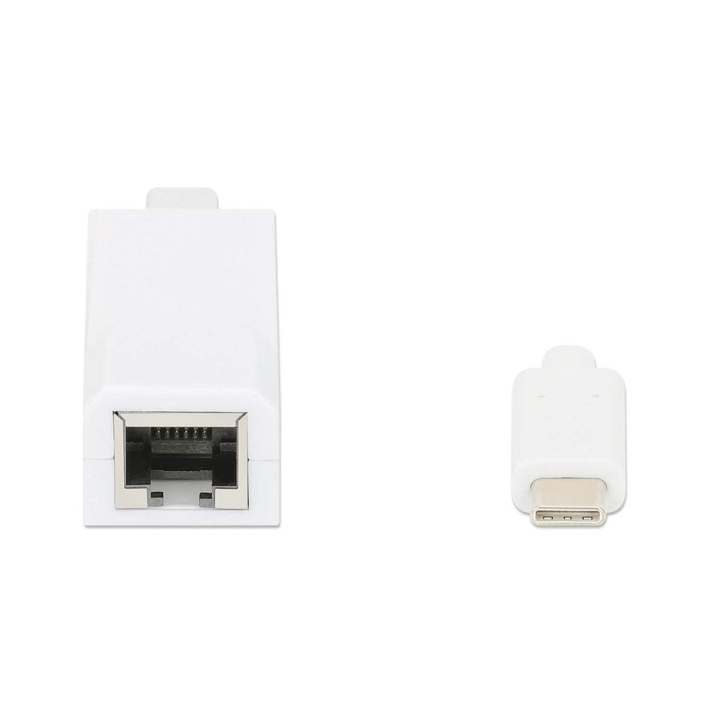 Manhattan Adaptador De Usb Tipo C A Red Gigabit Usb Superspeed 3.2 Generación 1; 10/100/1000 Mbps Gigabit Ethernet