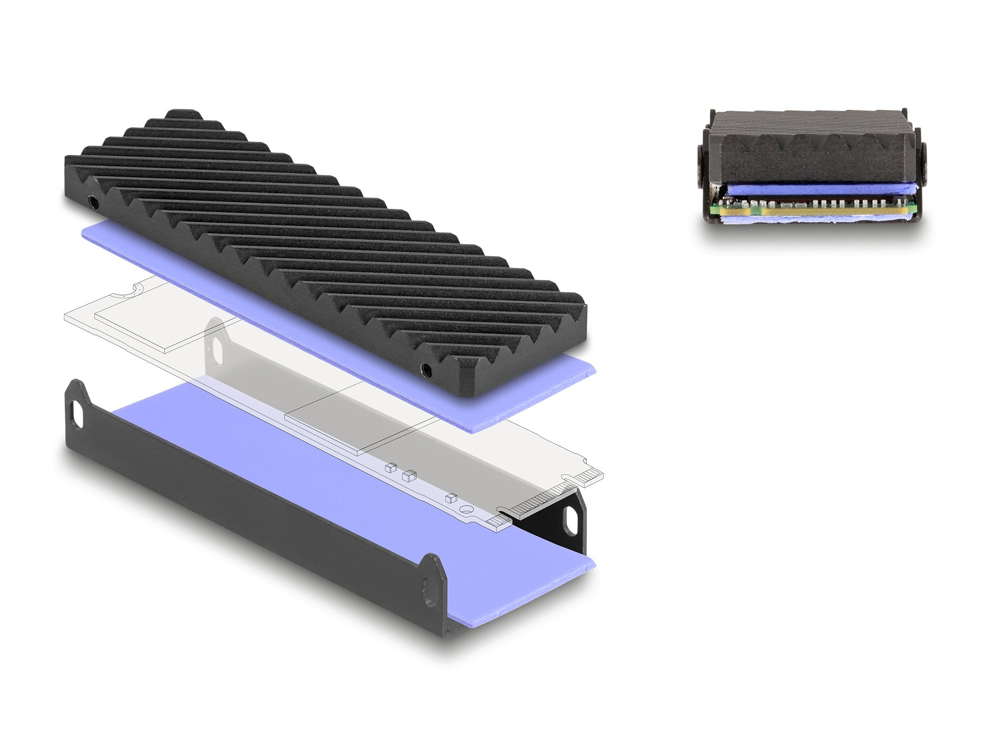 Delock 42029 Carcasa Usb Type-C 40 Gbps Para 1 X Ssd M.2 Nvme Pcie