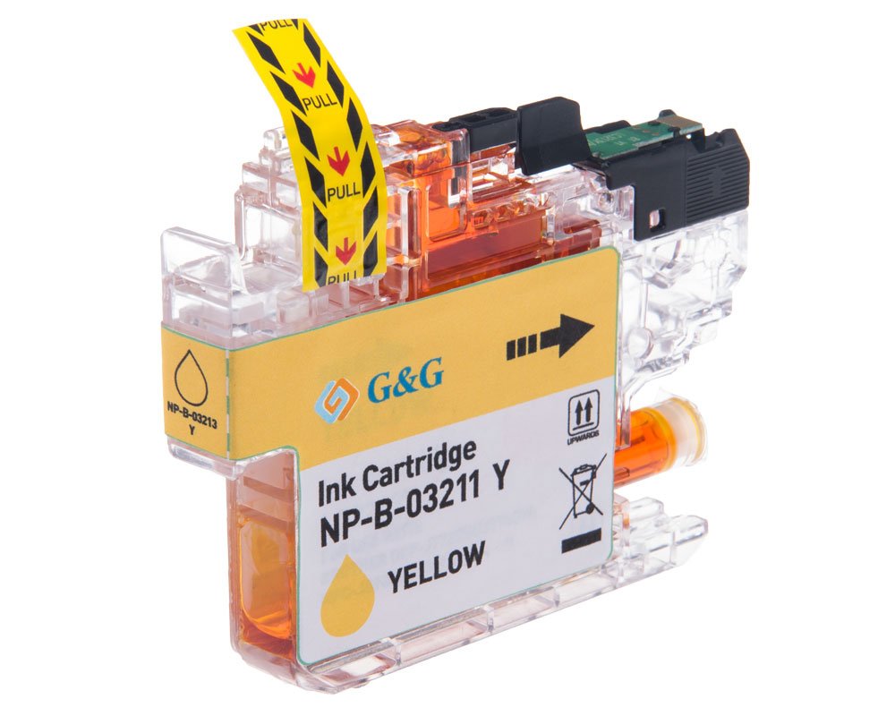 G&G Cartucho De Tinta Compatible Con Brother Lc-3211y Amarillo