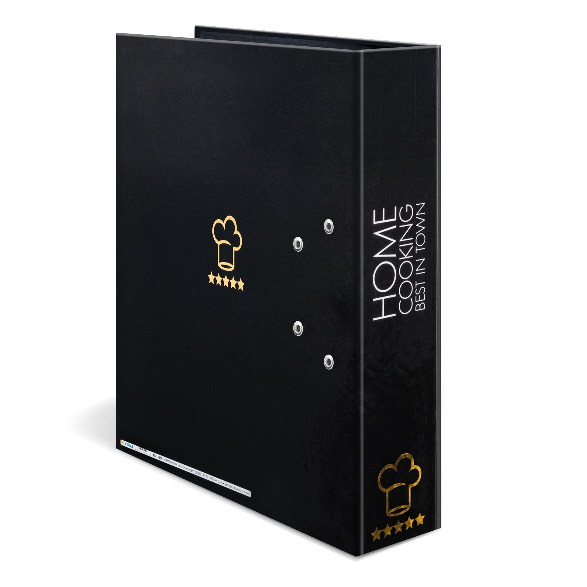 EAN 4008705196680 - HERMA 19668 carpeta de cartón A4 Negro, Oro, Blanco imagen 4