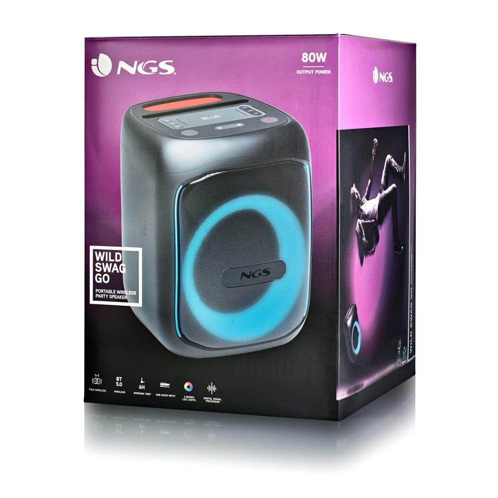 EAN 8435430625974 - NGS WILD SWAG GO Altavoz para fiestas Negro 40 W imagen 6