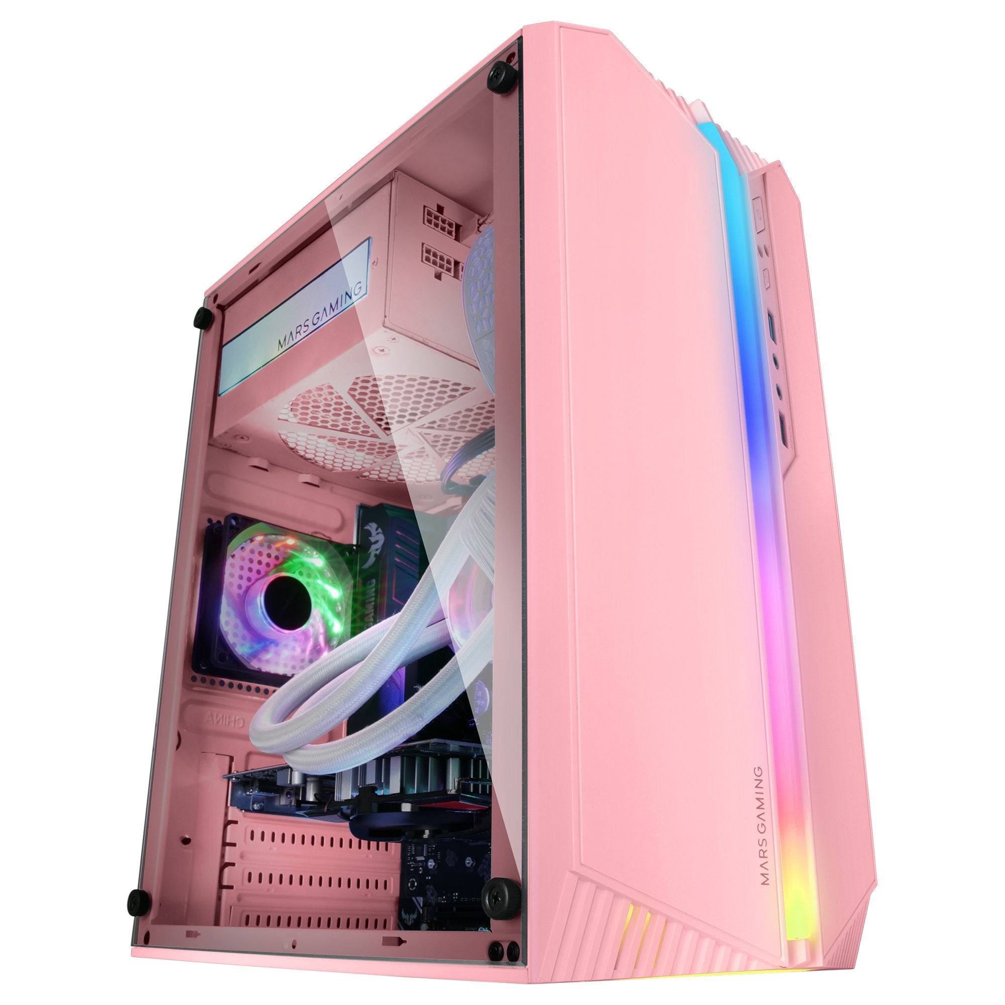 Caja Microatx Mc-S1 Rosa Mars Gaming