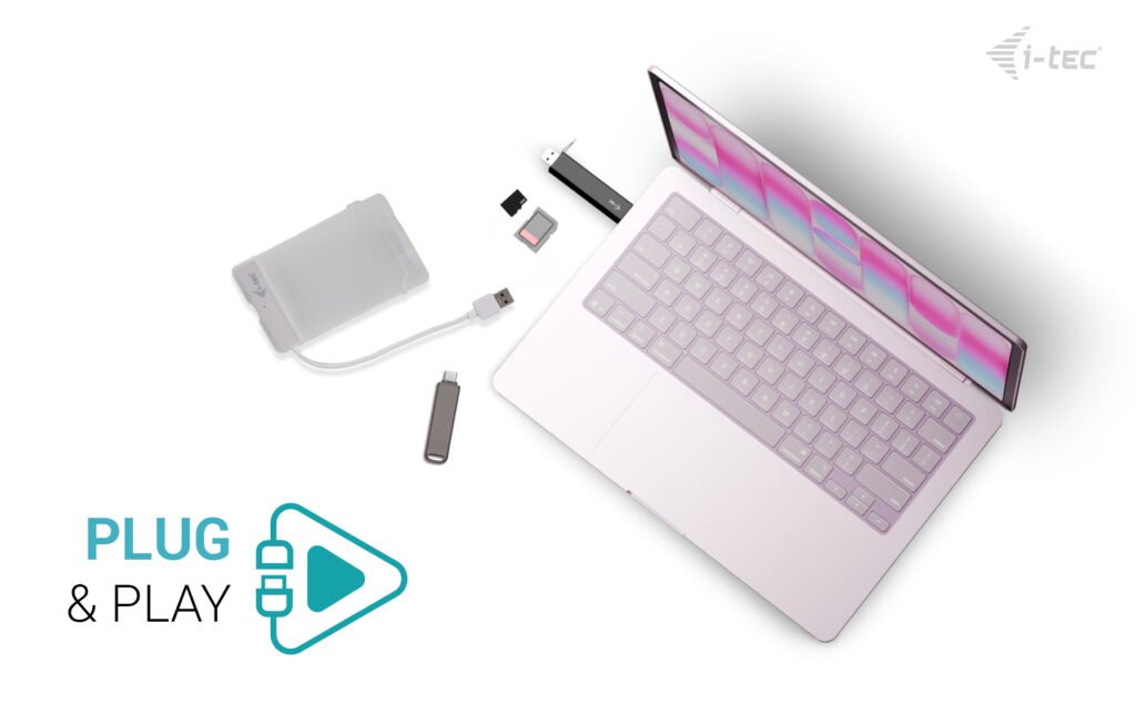 I-Tec Usb-C Usb-A Dongle Sd Tf And 2x Usb 1x Usb-A 1x Usb-C