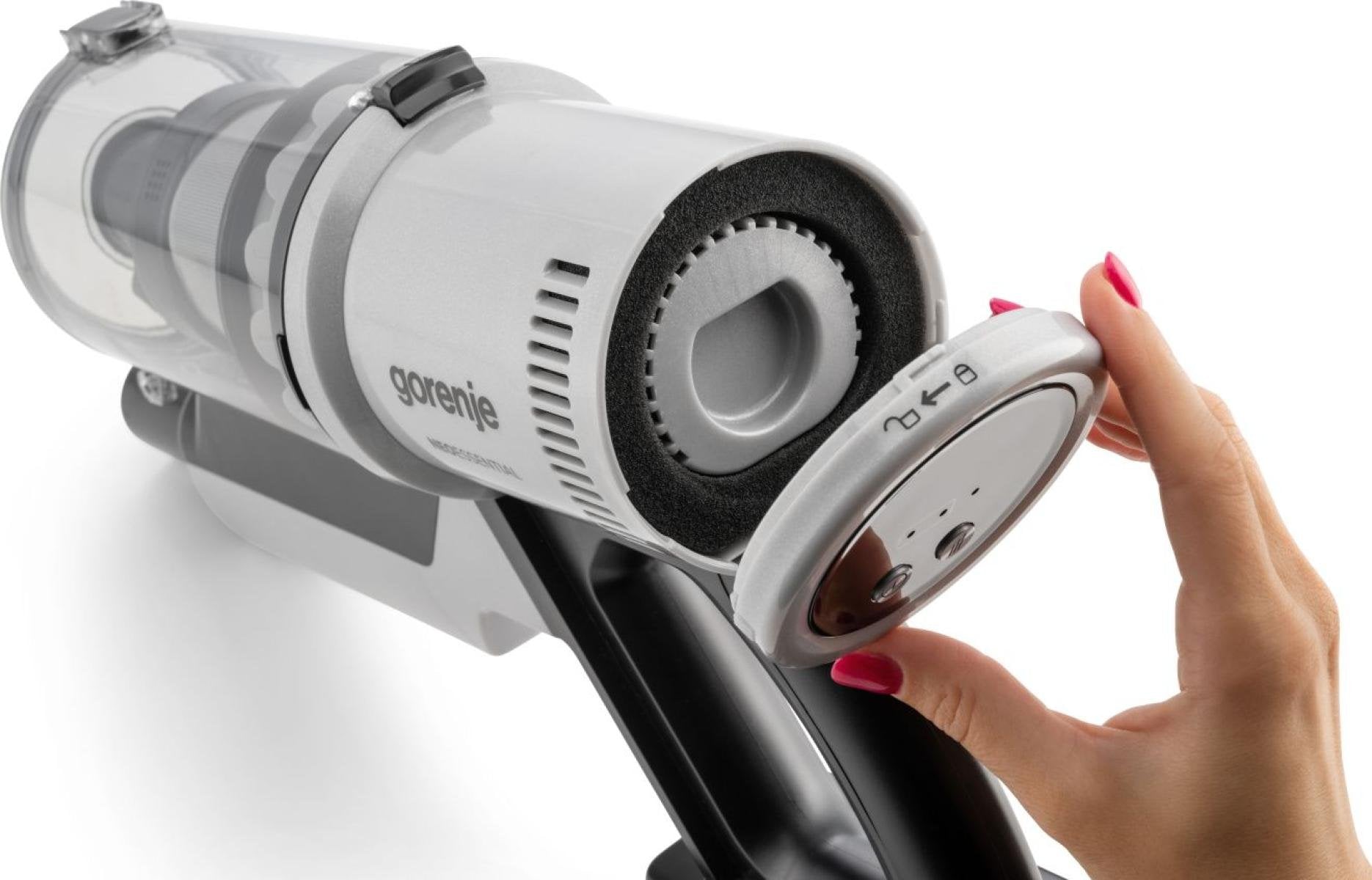 EAN 3838783075840 - Gorenje SVC259400NES Aspiradora escoba 2 en 1 Batería Secar Micro Sin bolsa 0,6 L 200 W Plata imagen 25