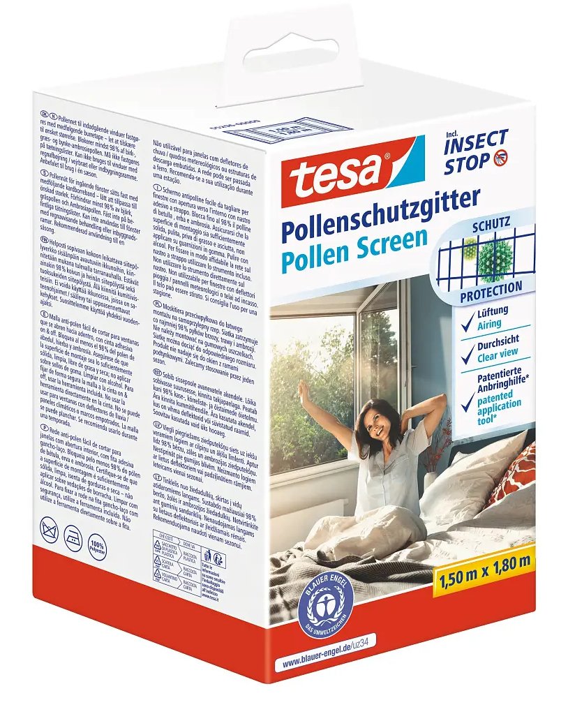 Tesa Pollenschutz-Gitter 1.5m X 1.8m Anthrazit