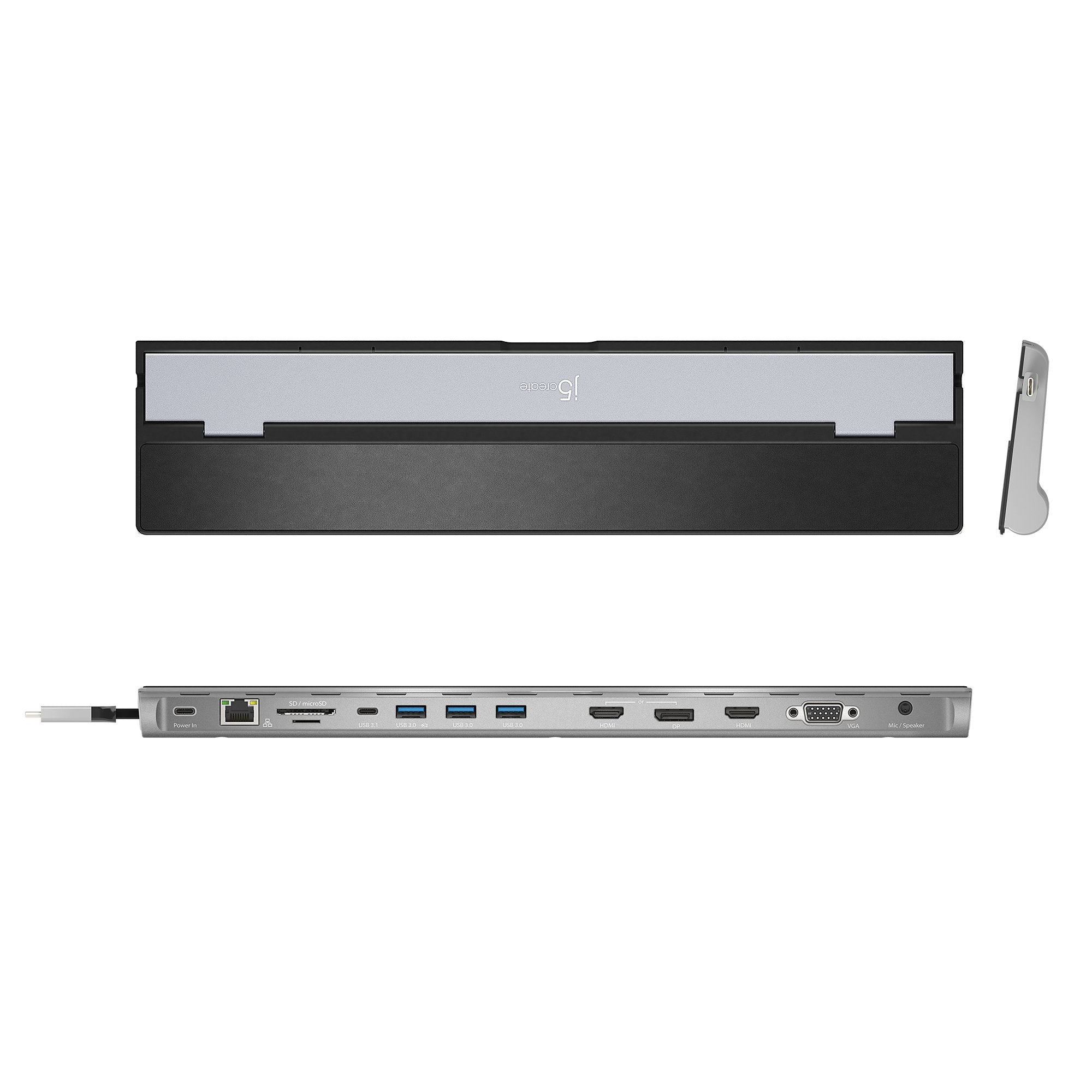 EAN 4712795083613 - j5create JCD543 Alámbrico USB 3.2 Gen 1 (3.1 Gen 1) Type-C Negro, Plata imagen 4