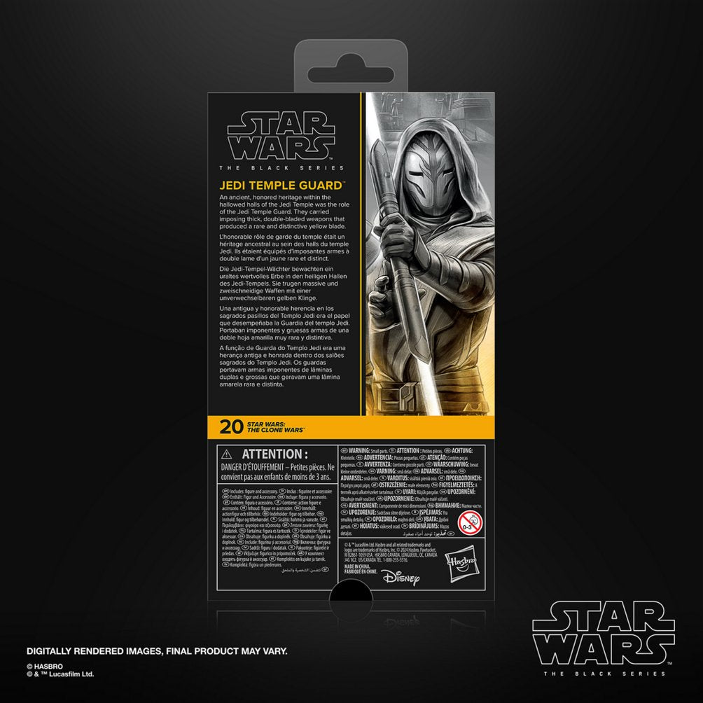Figura Jedi Temple Guard Las Guerras Clon Star Wars 15cm