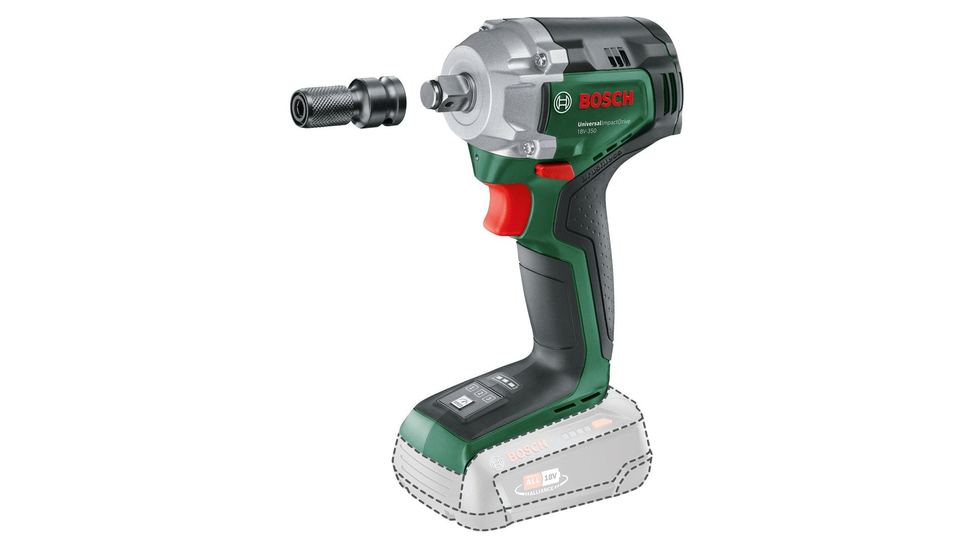EAN 4053423319767 - Bosch ImpactDrive 18V-350 2300 RPM Negro, Verde imagen 1