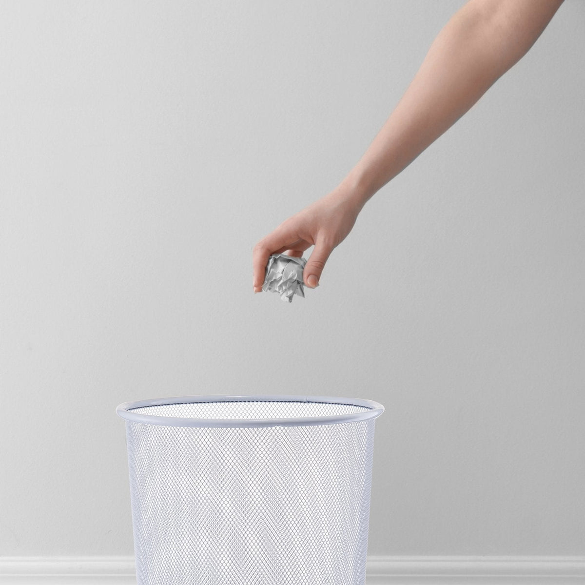 Zeller Papelera 14,0 L Blanco