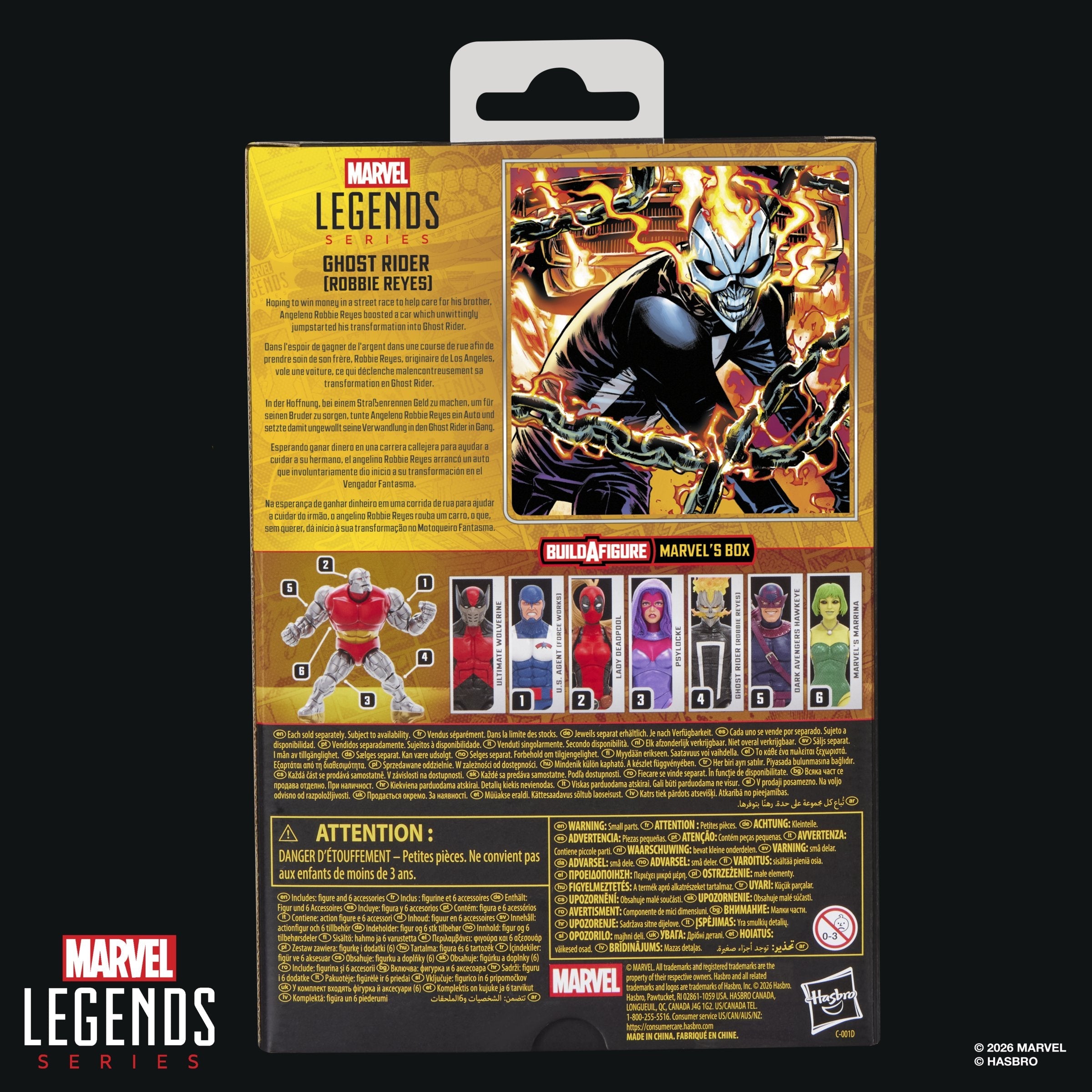 Figura Ghost Rider Robbie Reyes Marvel Legends Series 15cm