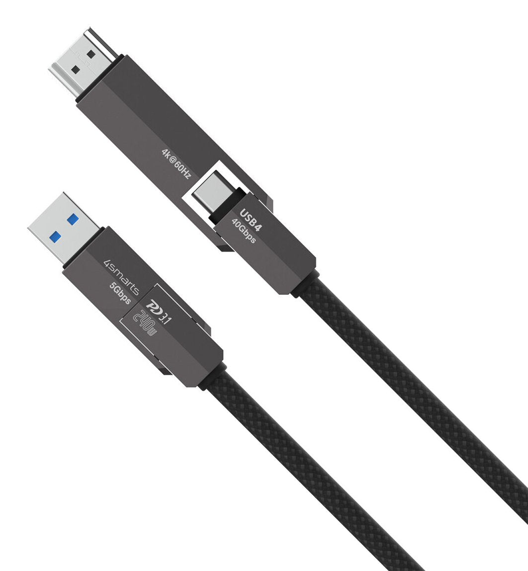 EAN 4252011911769 - 4smarts 549240 cable USB USB4 Gen 3x2 1,5 m USB C Negro imagen 4