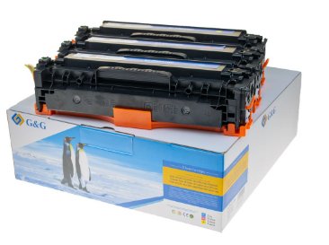 G&G Toner 3er Color Set Para Hp 125a /128a/131a C/M/Y