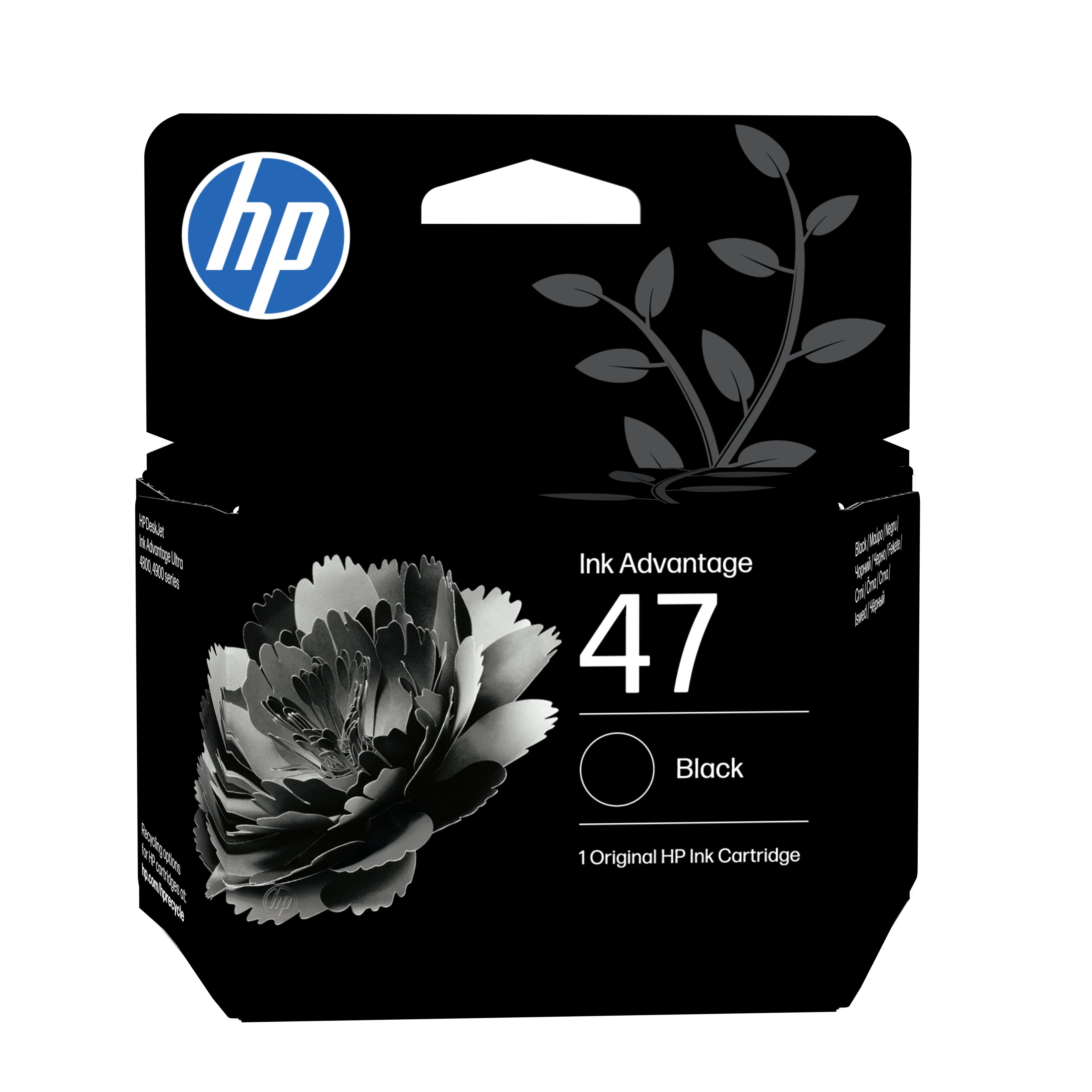 EAN 0196068029906 - HP 47 Black Original Ink Advantage Cartridge cartucho de tinta 1 pieza(s) Rendimiento estándar imagen 1