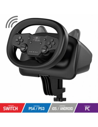 EAN 3700104441682 - Spirit of Gamer RACE WHEEL PRO AIR Negro Bluetooth/USB Volante Android, Nintendo Switch, PC, PlayStation imagen 2