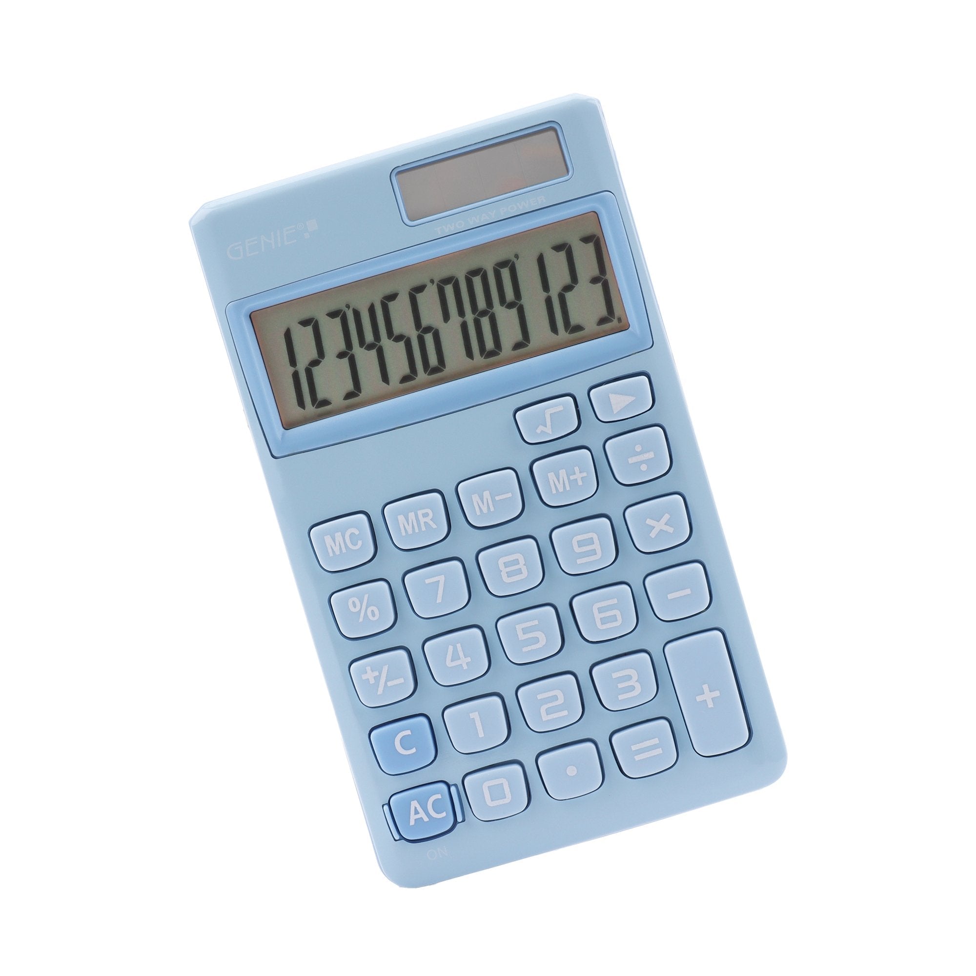 Calculadora Genie 212 B Bolsillo Básica Azul
