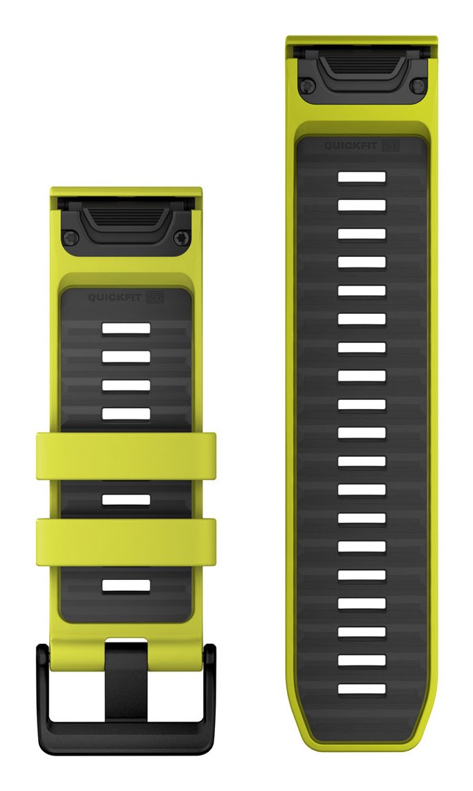 Garmin Ersatzarmband Quickfit 26mm Silikon Amp Amarillo Graphit