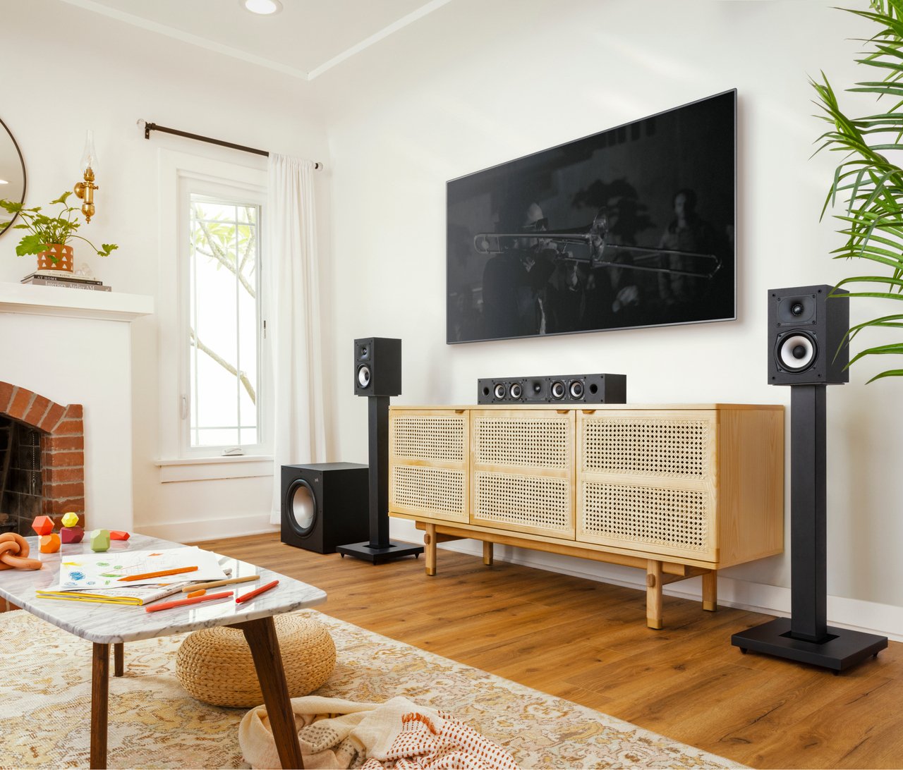 Polk Monitor Xt35c Black Altavoz Central De Estantería