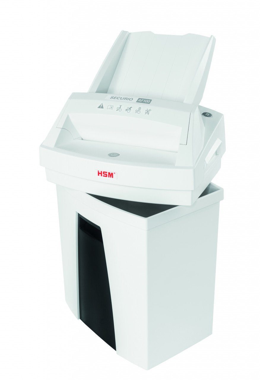 EAN 4026631064347 - HSM Securio AF100 triturador de papel Corte en partículas 60 dB 22,5 cm Negro, Blanco imagen 5