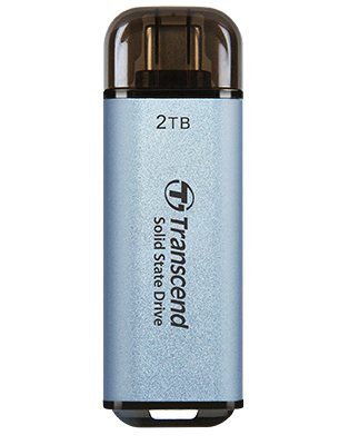 EAN 0760557863540 - Transcend ESD300 Tecnología Thunderbolt (Rayo) 2 TB USB tipo A a USB tipo C USB 3.2 Gen 2x2 Azul imagen 1