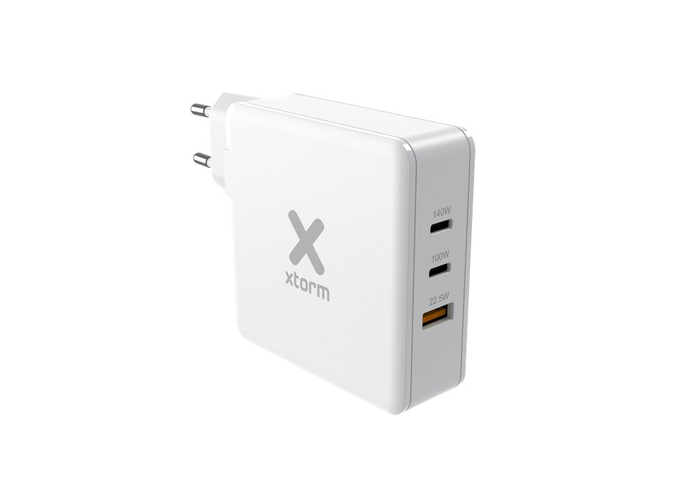 Cargador Pared Usb-C 140w Volt Ii Pd3.1 Blanco Xtorm 140w Máximo/ 2xusb-C Pd, 1xusb-A