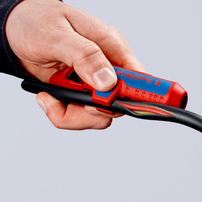 Knipex Ergostrip Pelacable Azul, Rojo