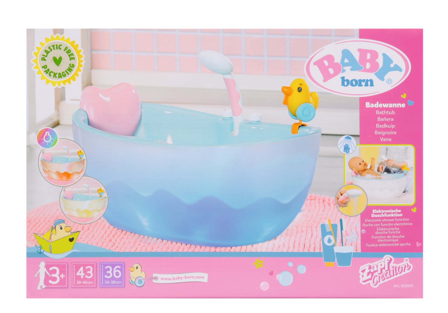 Accesorios Para Muñecas Zapf Creation Baby Born® Bath Badewanne, Puppenzubehör 832691