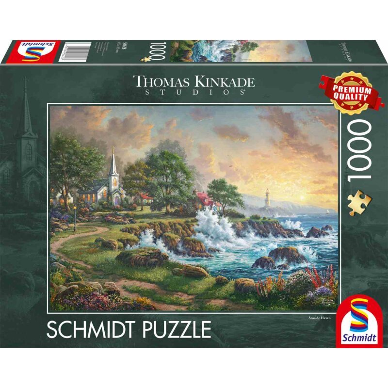 Schmidt Spiele Thomas Kinkade Studios: Kleinod Am Meer (1000 Teile) 58628