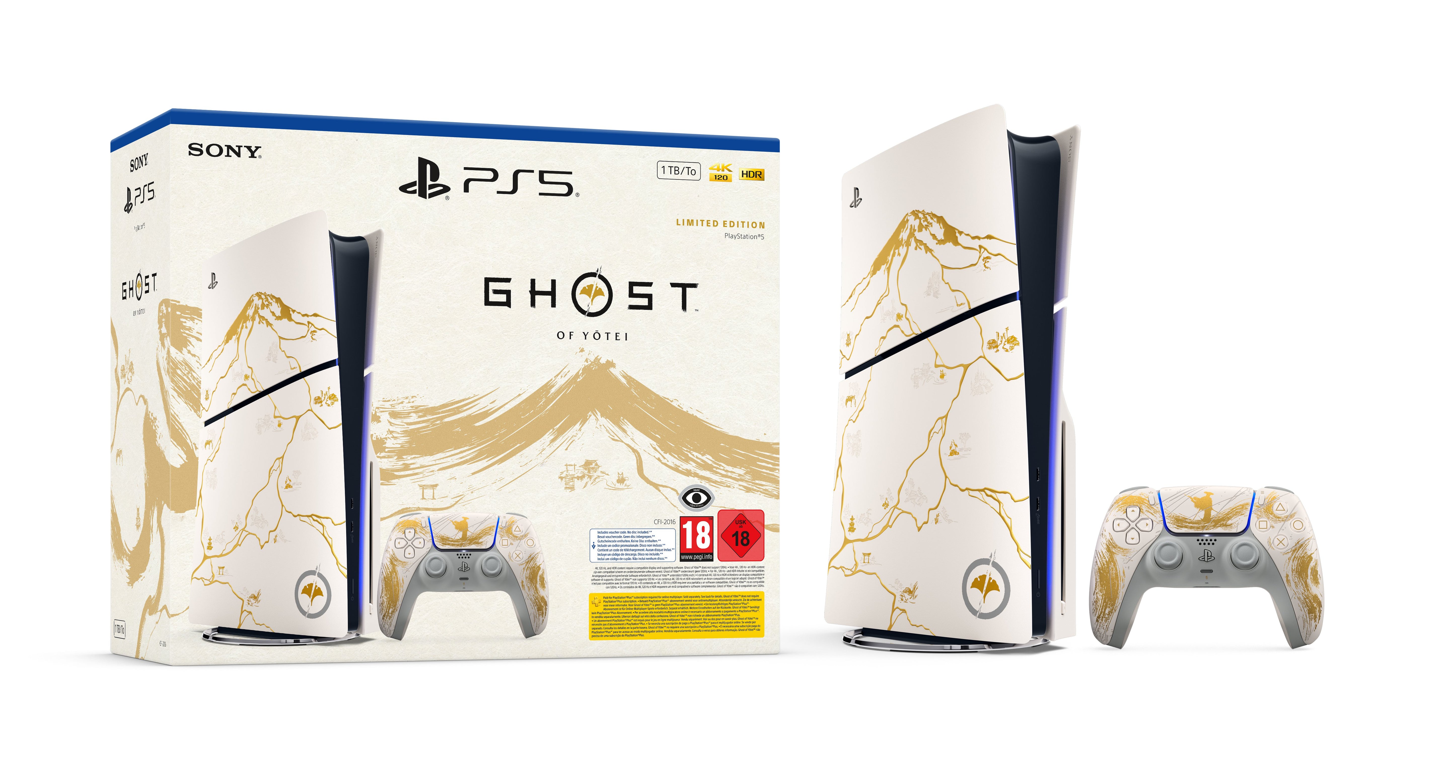 EAN 711719599661 - Sony Playstation 5 Slim Ghost of Yotei Bundle 1 TB Wifi Negro, Blanco imagen 4