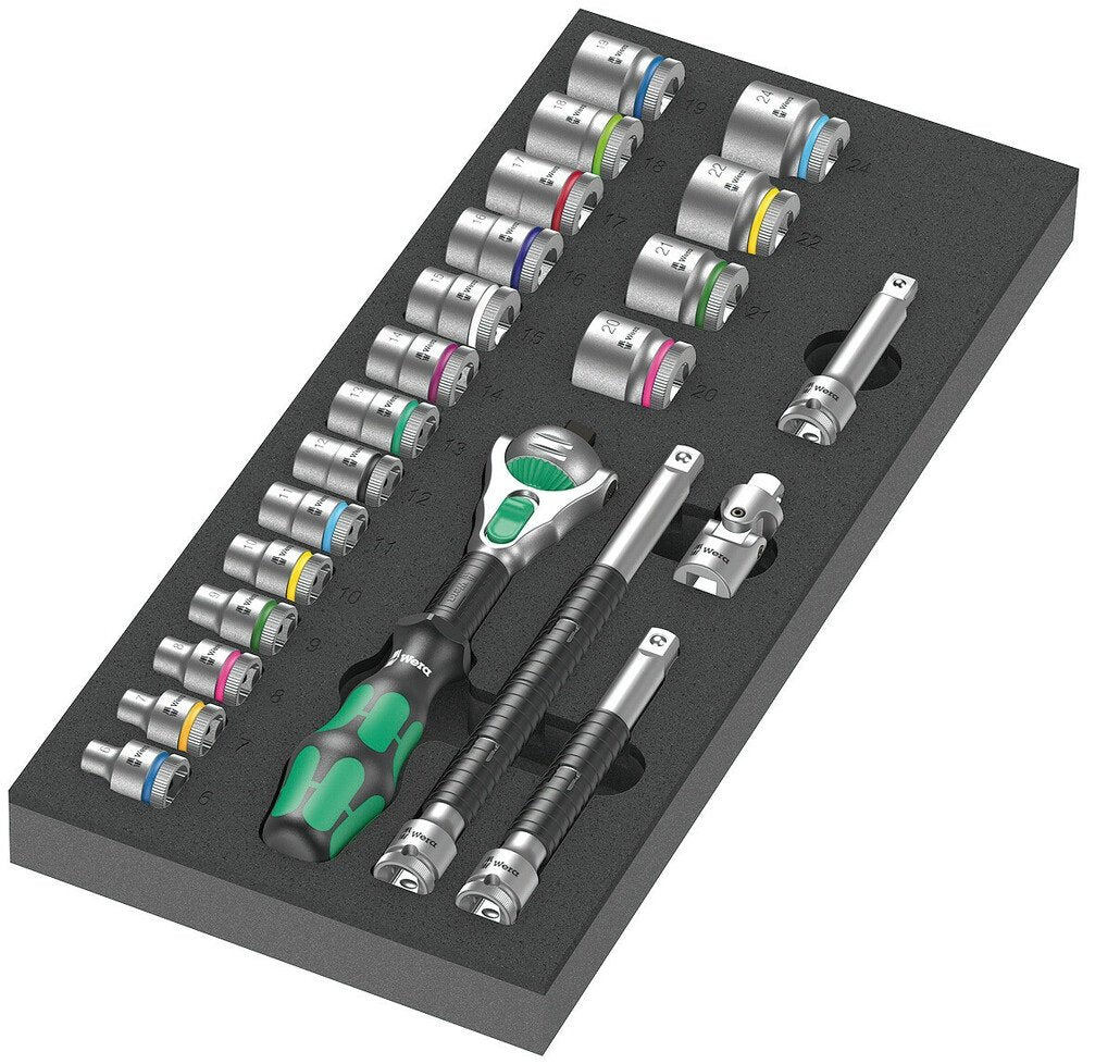 EAN 4013288225306 - Wera 05150111001 llave de carraca 23 pieza(s) Negro, Verde imagen 1