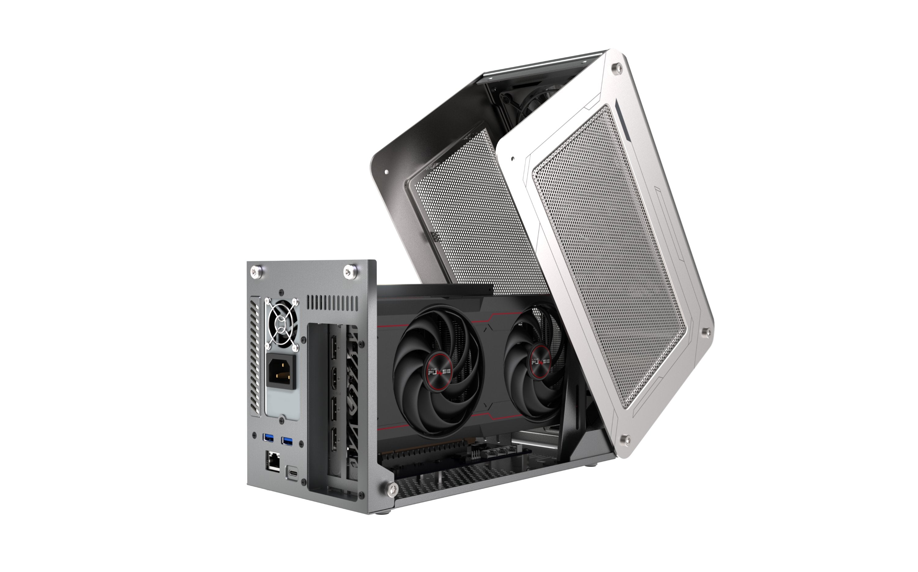 EAN 4895106291713 - Sapphire GearBox 500 Thunderbolt 3 PULSE RX 6600 XT eGFX Solution Radeon RX 6600 XT Plata 1 imagen 4