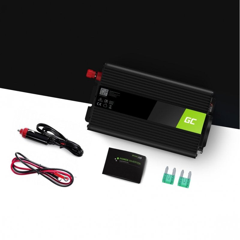 EAN 5902719422232 - Green Cell INV04DE adaptador e inversor de corriente Universal 500 W Negro imagen 3