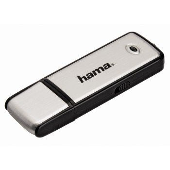 Hama Fancy Memoria Pendrive Usb 2.0 Con Tapa - 16gb De Capacidad - 10mb/S De Transferencia - Aluminio Cepillado -