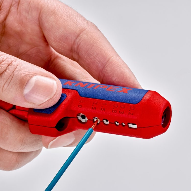 Knipex Ergostrip Pelacable Azul, Rojo