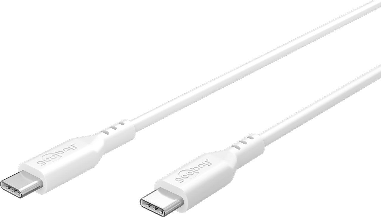 Goobay Usb-C Silicone Cable, 1.5 M, White