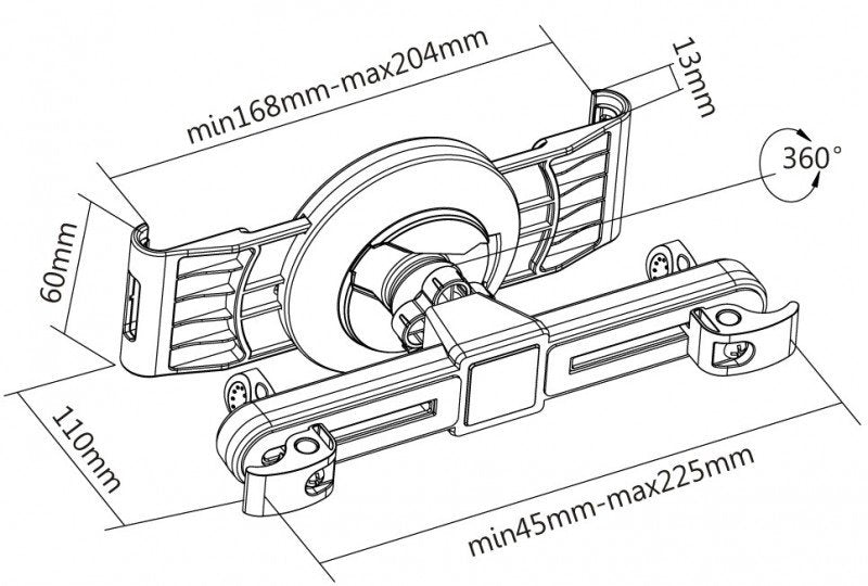 Soporte Sopar 23229 Pasivo Tablet/Umpc Negro, Blanco