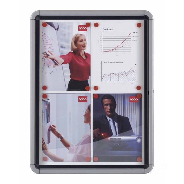 EAN 5028252064064 - Nobo 1902580 tablón para notas Interior Plata, Blanco Aluminio imagen 3