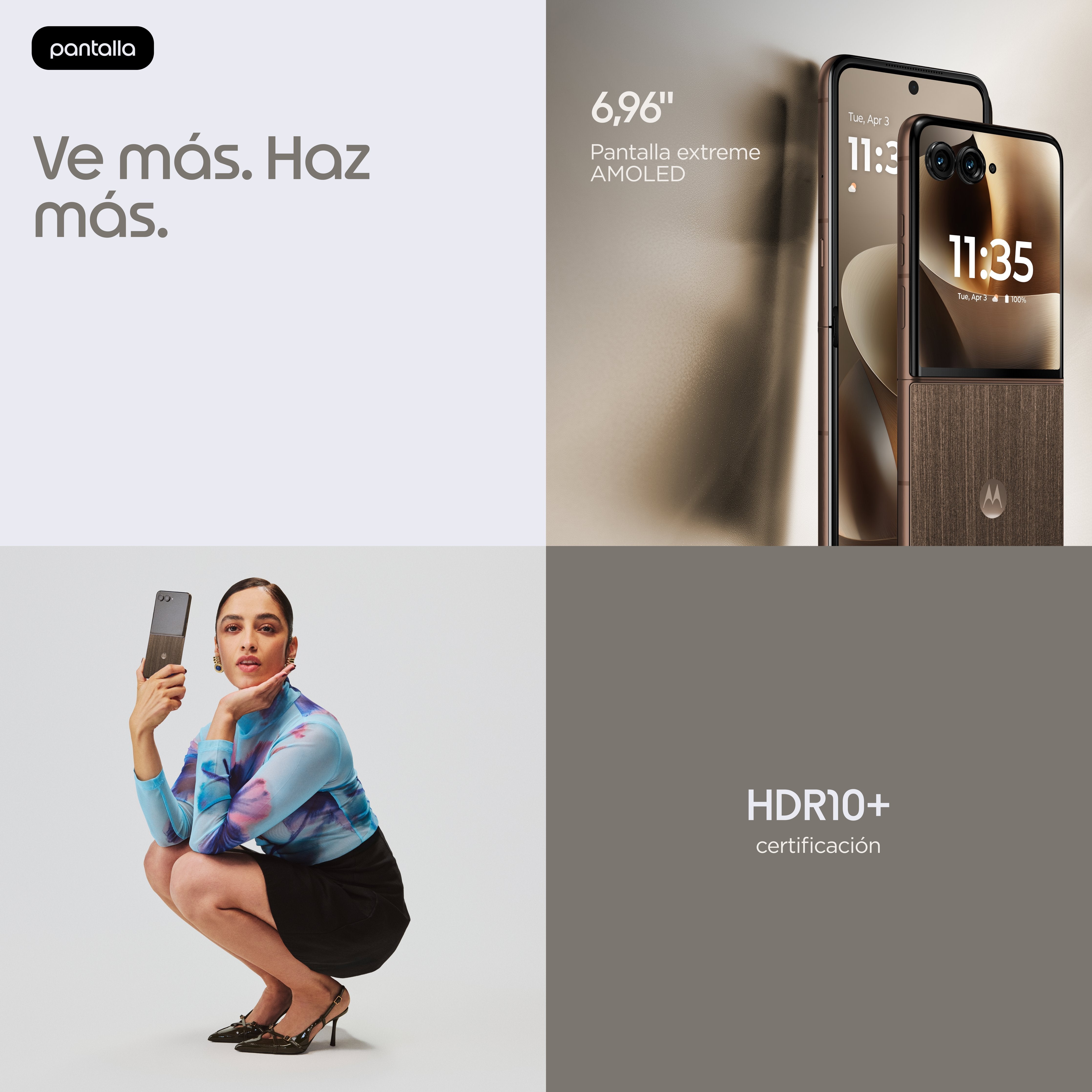 EAN 0840493612782 - Motorola razr 70 ultra 17,7 cm (6.96") SIM doble Android 16.0 5G USB Tipo C 16 GB 512 GB 5000 mAh Madera imagen 20