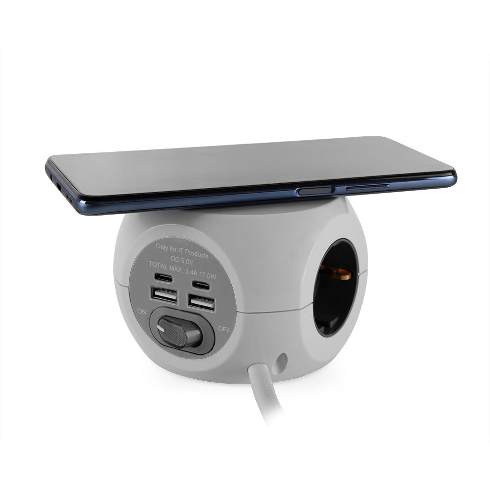 EAN 8435568403550 - Orbegozo EN 4500 cargador de dispositivo móvil Universal Gris, Blanco Corriente alterna Cargador inalámbr imagen 6